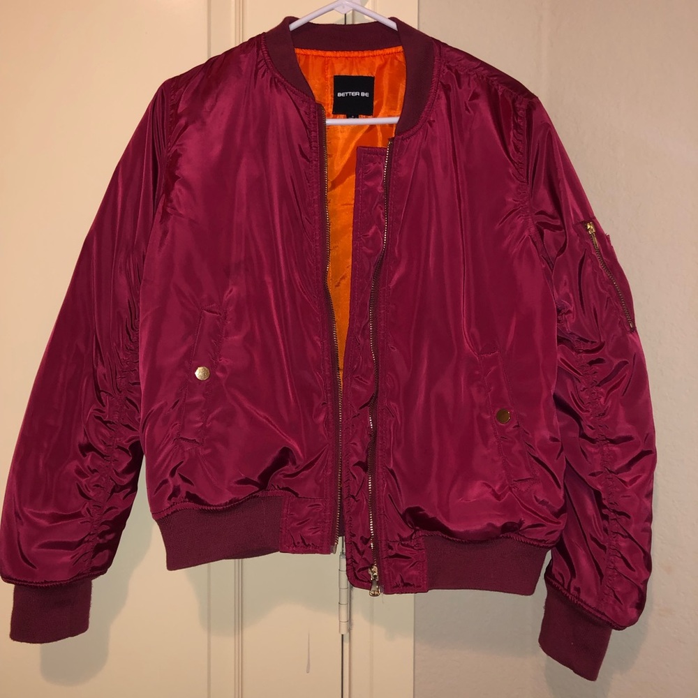 Two tone bomber jacket
